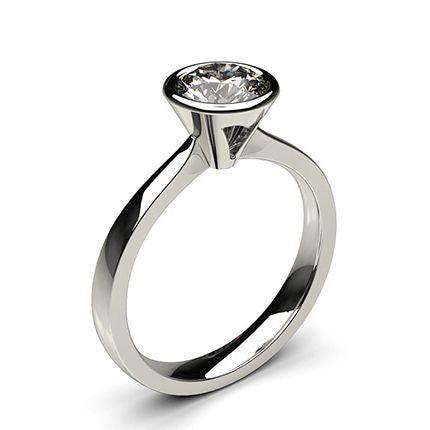 Full Bezel Setting Medium Engagement Ring