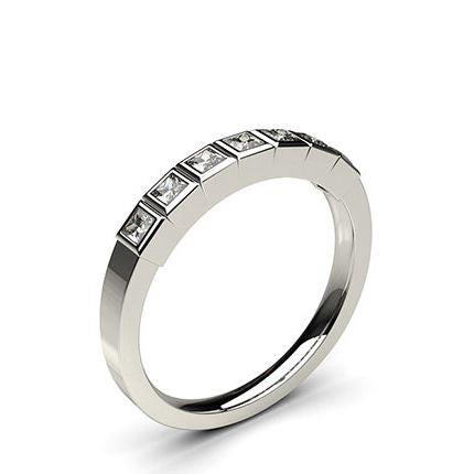 Full Bezel Setting Plain Seven Stone Ring