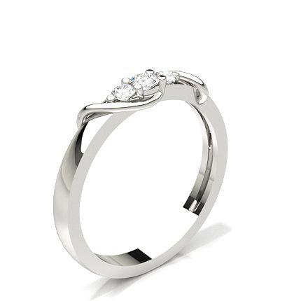 Prong Setting Three Stone Ring