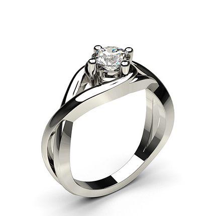 4 Prong Setting Plain Engagement Ring