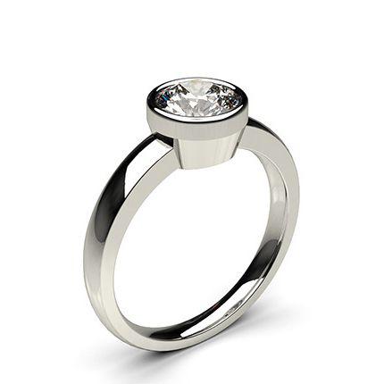 Full Bezel Setting Medium Engagement Ring