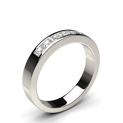 Channel Setting Half Eternity Diamond Ring