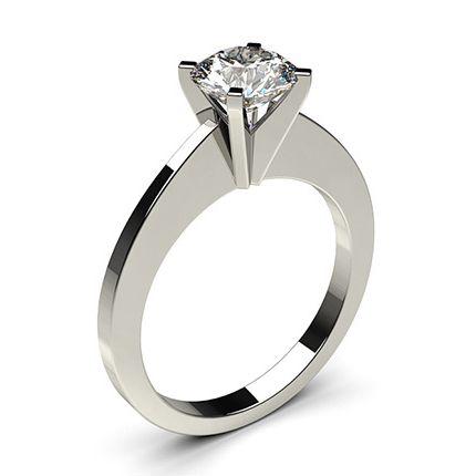 4 Prong Setting Thin Engagement Ring