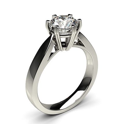 6 Prong Setting Large Engagement Ring