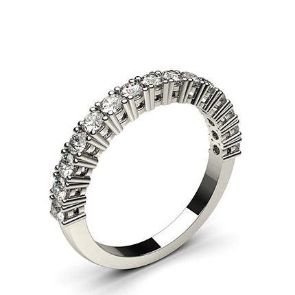 4 Prong Setting Half Eternity Diamond Ring