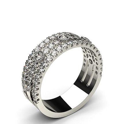 Prong Setting Round Diamond Fashion Ring