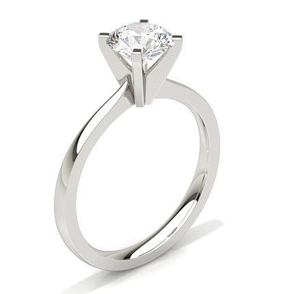 White Gold Round Diamond Engagement Ring