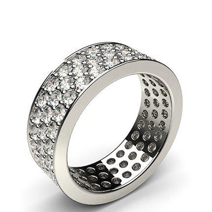 Pave Setting Full Eternity Diamond Ring