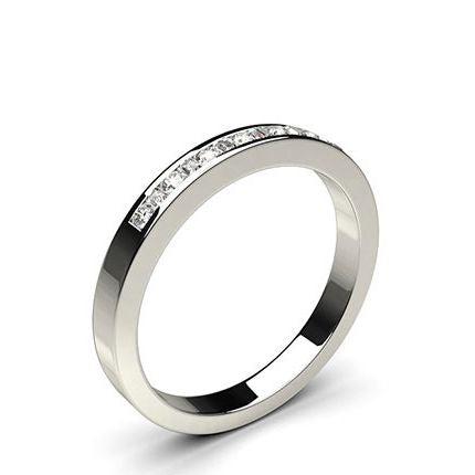 Channel Setting Half Eternity Diamond Ring