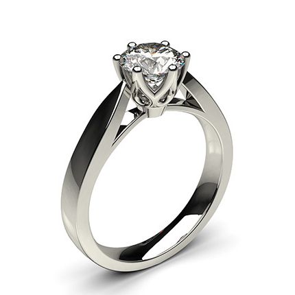 6 Prong Setting Large Engagement Ring