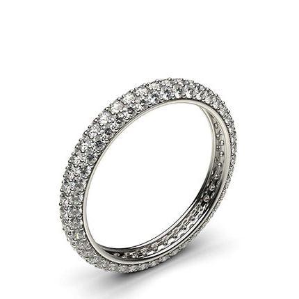 Pave Setting Full Eternity Diamond Ring