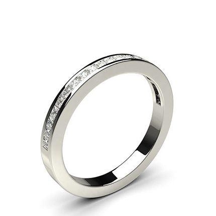 Channel Setting Half Eternity Diamond Ring