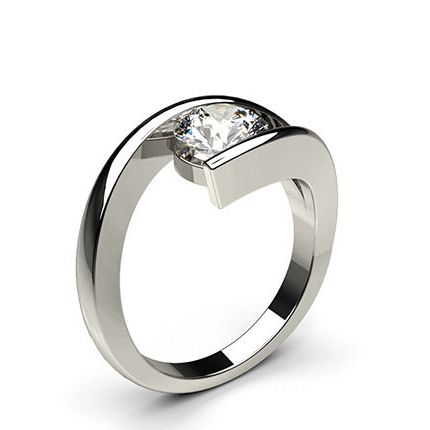 Channel Setting Plain Engagement Ring