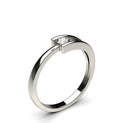 Channel Setting Plain Engagement Ring