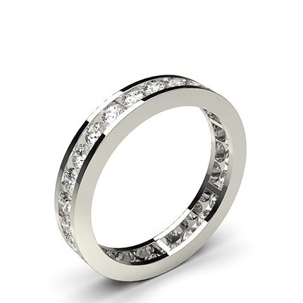 Channel Setting Full Eternity Diamond Ring