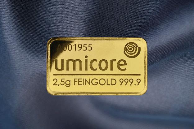 2.5 Gram Mixed Brands Investment Gold Bar (999.9)