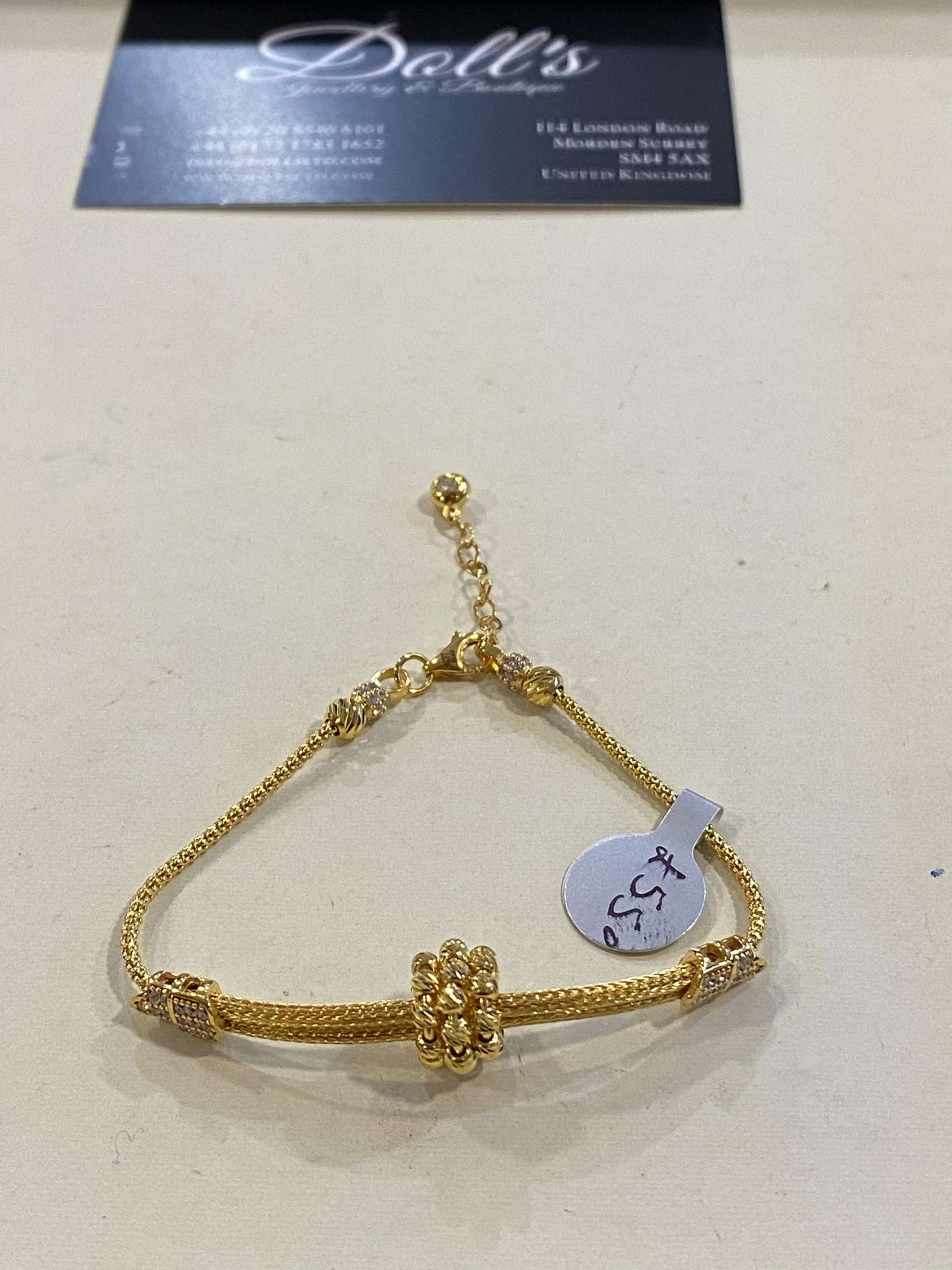 Turkish Designer Bracelets 22ct Gold with American Diamonds