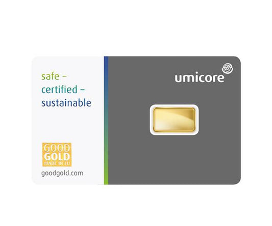 1 Gram Umicore Investment Gold Bar (999.9)