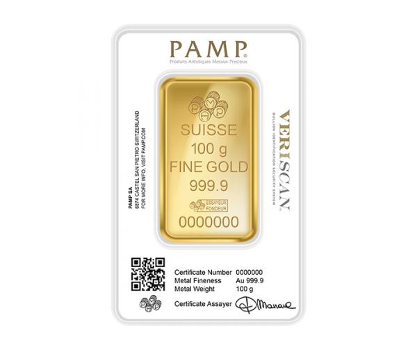 100 Gram Mixed Brands Investment Gold Bar (999.9)